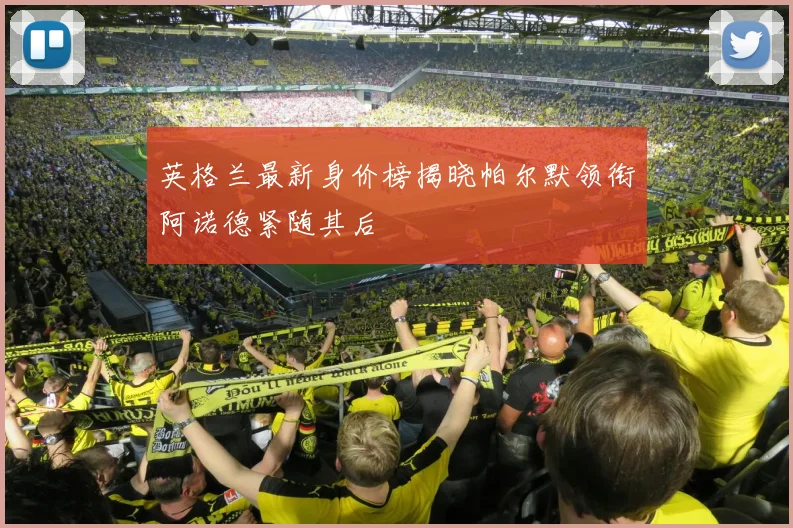 英格兰最新身价榜揭晓帕尔默领衔阿诺德紧随其后